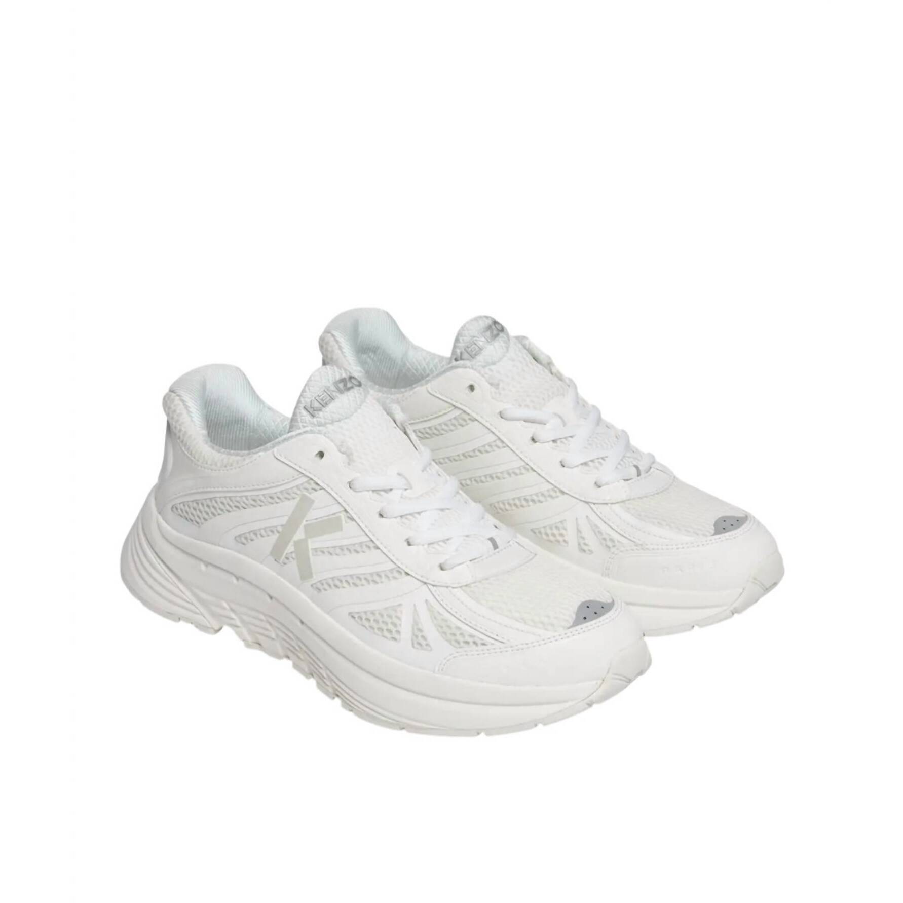 New Kenzo Women's Pace Sneakers In White